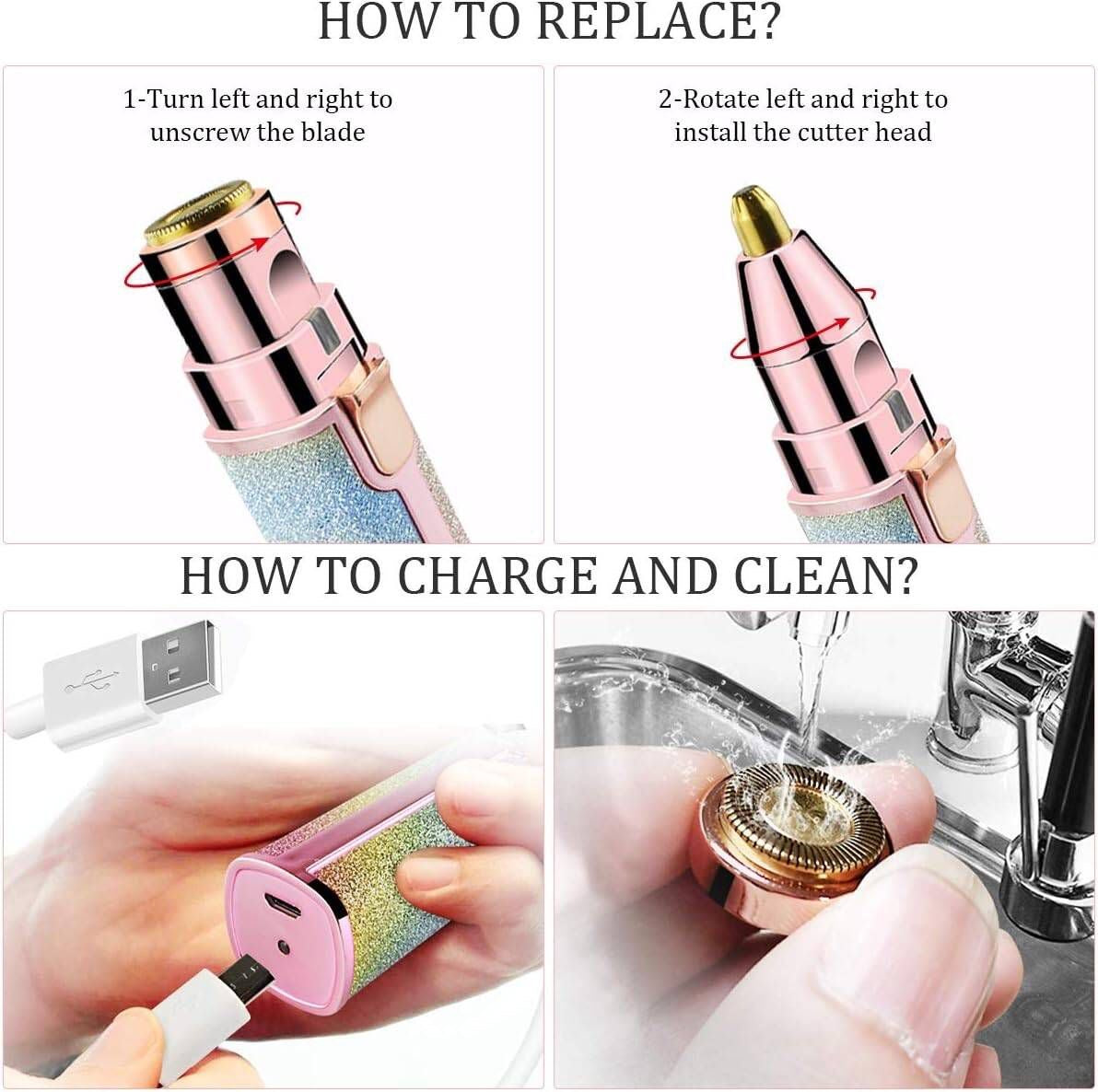 Upper Lip – Painless Facial Hair Remover