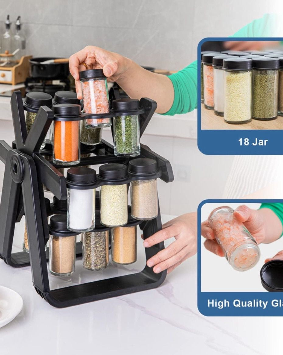Rotating Spice Rack Organizer